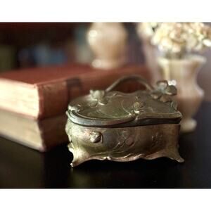 Vintage Jewelry Box Jennings Bros. Art Nouveau Antique